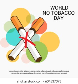 Vector illustration of a Banner for World No Tobacco Day.