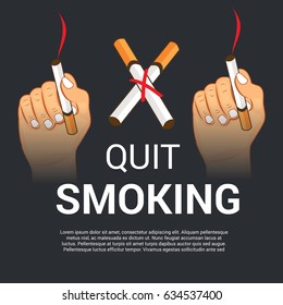 Vector illustration of a Banner for World No Tobacco Day.