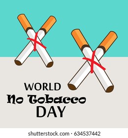 Vector illustration of a Banner for World No Tobacco Day.