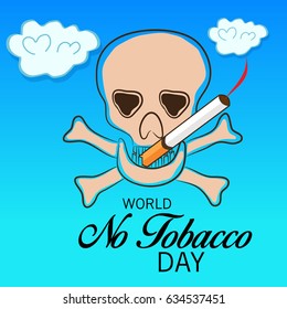 Vector illustration of a Banner for World No Tobacco Day.