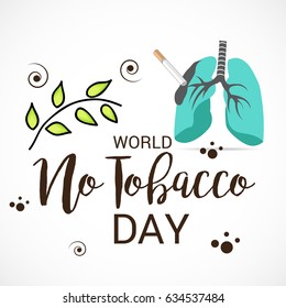 Vector illustration of a Banner for World No Tobacco Day.