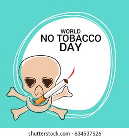 Vector illustration of a Banner for World No Tobacco Day.