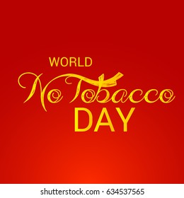 Vector illustration of a Banner for World No Tobacco Day.