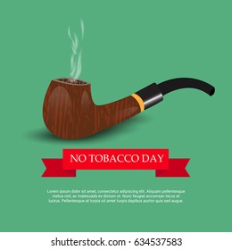 Vector illustration of a Banner for World No Tobacco Day.