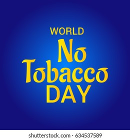 Vector illustration of a Banner for World No Tobacco Day.