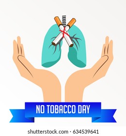 Vector illustration of a Banner for World No Tobacco Day.