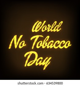 Vector illustration of a Banner for World No Tobacco Day.