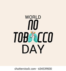 Vector illustration of a Banner for World No Tobacco Day.