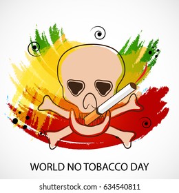 Vector illustration of a Banner for World No Tobacco Day.