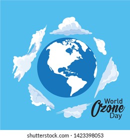 Vector illustration of a Banner for World Ozone Day. - Vector