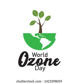 Vector illustration of a Banner for World Ozone Day. - Vector