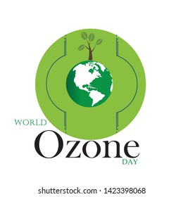 Vector illustration of a Banner for World Ozone Day. - Vector