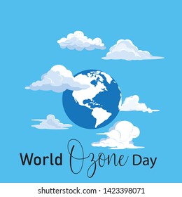 Vector illustration of a Banner for World Ozone Day. - Vector