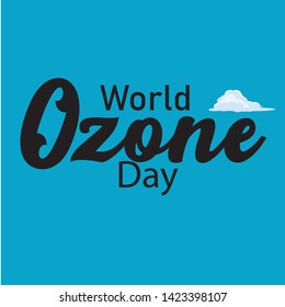 Vector illustration of a Banner for World Ozone Day. - Vector