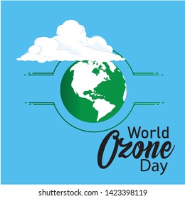 Vector illustration of a Banner for World Ozone Day. - Vector