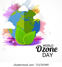 Vector illustration of a Banner for World Ozone Day.