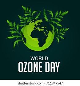 Vector illustration of a Banner for World Ozone Day.