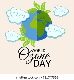 Vector illustration of a Banner for World Ozone Day.