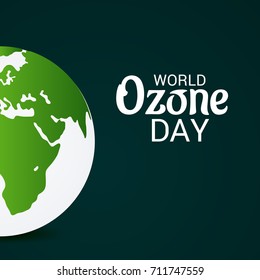 Vector illustration of a Banner for World Ozone Day.