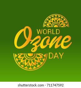 Vector illustration of a Banner for World Ozone Day.