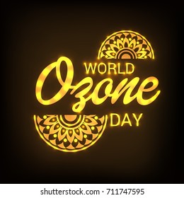 Vector illustration of a Banner for World Ozone Day.