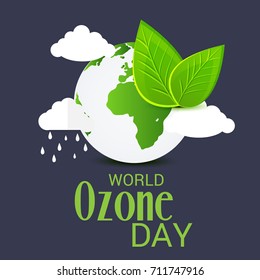 Vector illustration of a Banner for World Ozone Day.