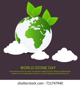 Vector illustration of a Banner for World Ozone Day.
