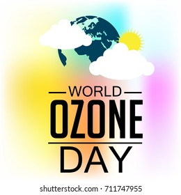 Vector illustration of a Banner for World Ozone Day.