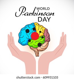 Vector illustration of a Banner for World Parkinson Day.