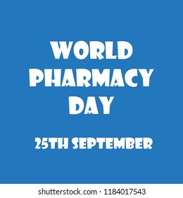 Vector illustration of banner for World Pharmacy Day.