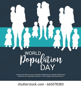Vector illustration of a Banner for World Population Day.