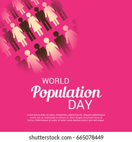 Vector illustration of a Banner for World Population Day.