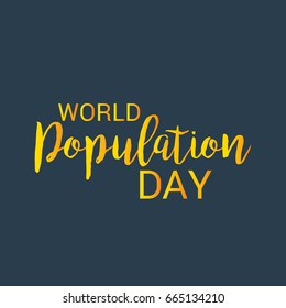 Vector illustration of a Banner for World Population Day.