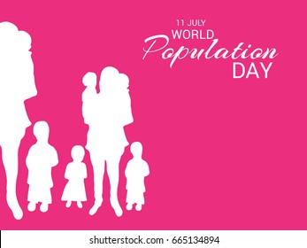 Vector illustration of a Banner for World Population Day.