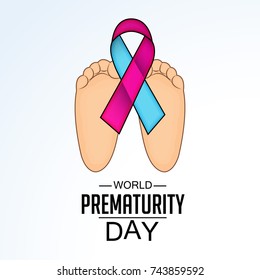 Vector illustration of a Banner for World Prematurity Day.