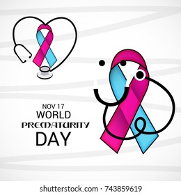 Vector illustration of a Banner for World Prematurity Day.
