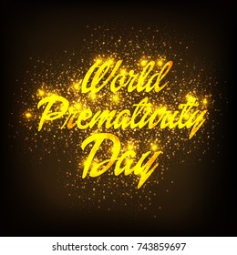 Vector illustration of a Banner for World Prematurity Day.
