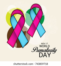 Vector illustration of a Banner for World Prematurity Day.