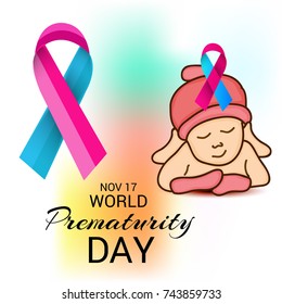 Vector illustration of a Banner for World Prematurity Day.