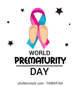 Vector illustration of a Banner for World Prematurity Day.
