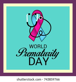 Vector illustration of a Banner for World Prematurity Day.