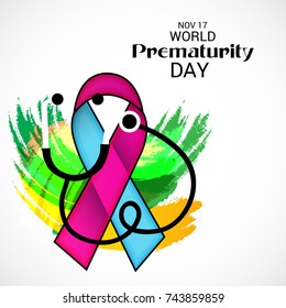 Vector illustration of a Banner for World Prematurity Day.