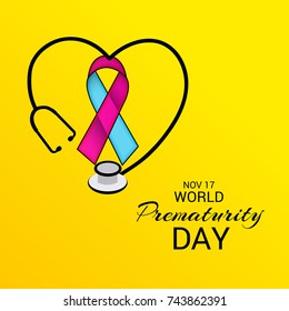 Vector illustration of a Banner for World Prematurity Day.
