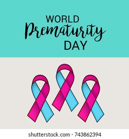 Vector illustration of a Banner for World Prematurity Day.