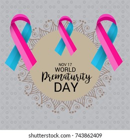 Vector illustration of a Banner for World Prematurity Day.