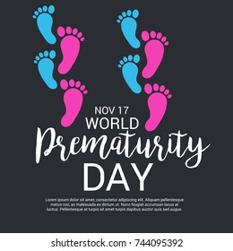 Vector illustration of a Banner for World Prematurity Day.