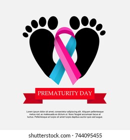 Vector illustration of a Banner for World Prematurity Day.
