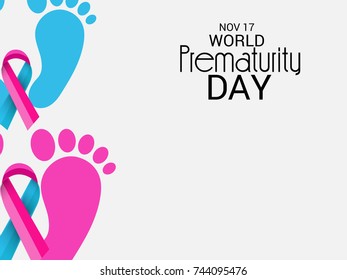 Vector illustration of a Banner for World Prematurity Day.
