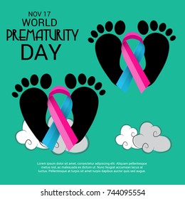 Vector illustration of a Banner for World Prematurity Day.