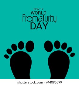 Vector illustration of a Banner for World Prematurity Day.